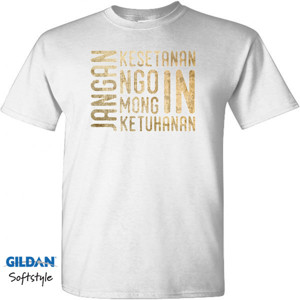 Kaos Jangan Kesetanan Vintage