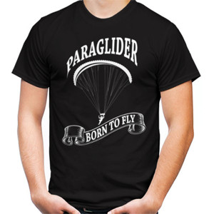 Kaos PARAGLIDER BORN TO FLY - Rare Clothing (2 sided)