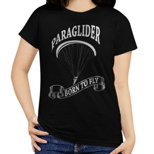 Kaos PARAGLIDER BORN TO FLY - Rare Clothing (2 sided)