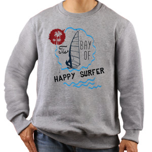 Jaket Sweater Happy Surfer