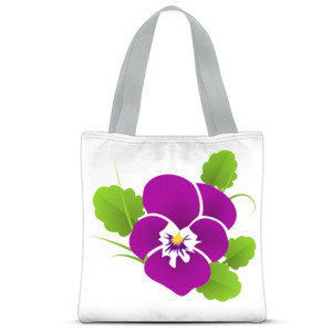 Tas Tote Fullprint bunga