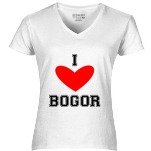 Kaos Kaos Pria I love Bogor