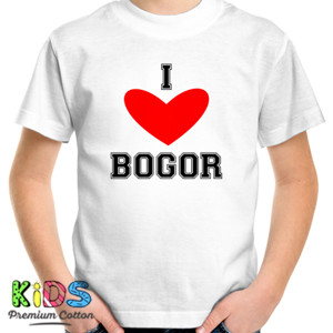 Kaos Kaos Pria I love Bogor