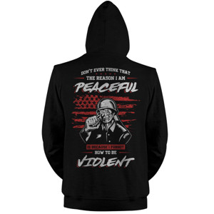 Jaket Hoodie SILENT MAJORITY back print