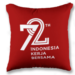 Bantal BANTAL HUT RI KE-72 MERAH