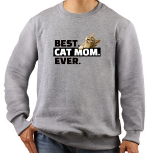 Jaket Sweater Cat Lover Pencinta Kucing Best Cat Mom Ever