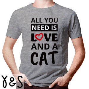 Kaos Cat Lover Pencinta Kucing All You Need is Love