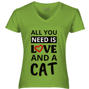 Kaos Cat Lover Pencinta Kucing All You Need is Love