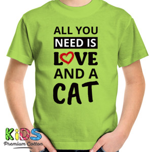 Kaos Cat Lover Pencinta Kucing All You Need is Love
