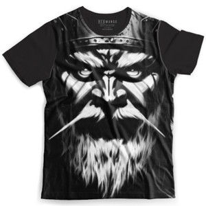 Kaos Fullprint Wajah Prajurit Viking