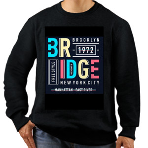 Jaket Sweater Bridge 1972 New Work City