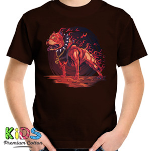 Kaos Anjing yang garang dan berapi