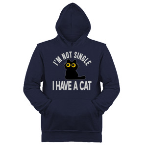 Jaket Hoodie I'm Not Single I Have A Cat