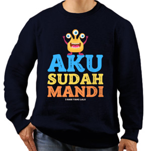 Jaket Sweater Pria Sancashirts - Aku Sudah Mandi