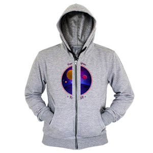 Hoodie Zipper Kaos Dsain Tema Luar Angkasa - Alien, Planet