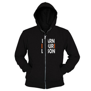 Hoodie Zipper learn your lesson hn53