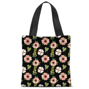 Tas Tote Fullprint Bunga