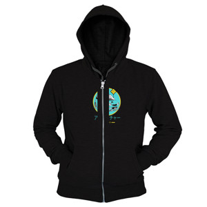 Hoodie Zipper Simple Art - Adventure