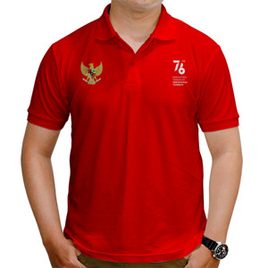 Kaos Polo HUT RI Ke 76
