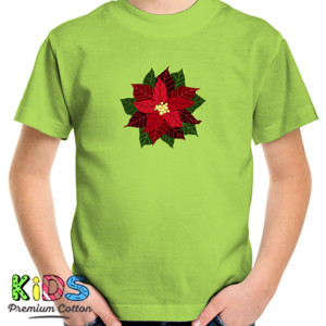 Kaos oblong pria wanita remaja gambar daun pohon natal