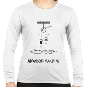 Kaos adwood machine (gambar hitam)