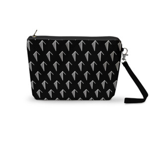 Pouch Trapesium Arrows going up pattern (Dark) - Pouch 