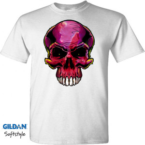 Kaos kaos 3d motif skull tengkorak
