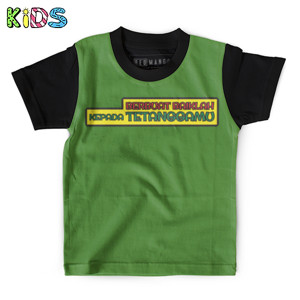 Kaos Anak Full-Print Berbuat Baik Kepada Tetangga