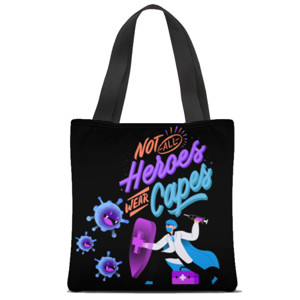 Tas Tote Fullprint Tas Pahlawan