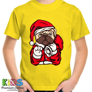 Kaos Santa Pug Dog
