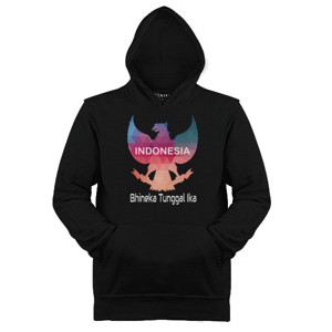 Jaket Hoodie Bhineka tunggal Ika t-shirt - Hitam