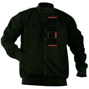 Jaket Bomber KEEP SAFE AT HOME