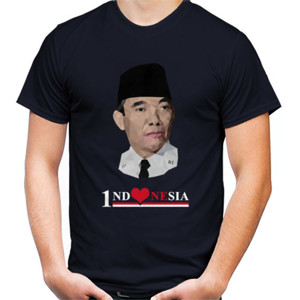 Kaos Soekarno 1NDONESIA Low-Poly Art