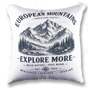 Bantal European Mountains – Explore More