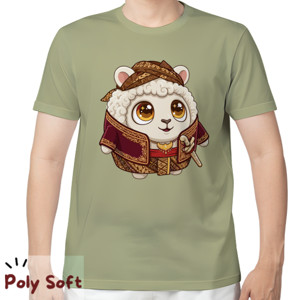 Kaos Kaos Sheep Blangkon Poly Soft Sage Kids