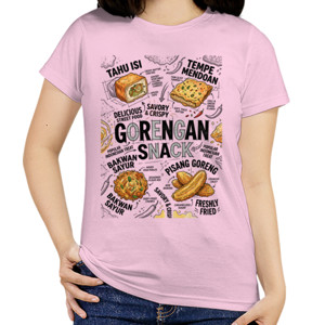 Kaos Kaos Custom Gorengan Snack Indonesian Street Food