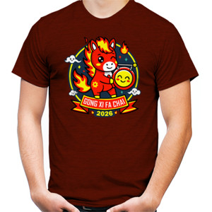 Kaos Gong Xi Fa Chai 2026 – Fire Horse Lucky T-Shirt
