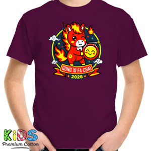 Kaos Gong Xi Fa Chai 2026 – Fire Horse Lucky T-Shirt