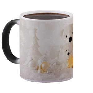 Mug Bunglon Cute White Bears Christmas