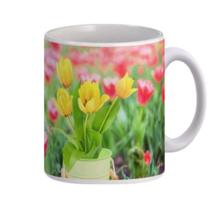Mug gelas bungai