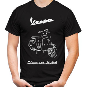 Kaos Kaos Vespa hitam kualitas terbaik