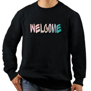 Jaket Sweater Welcome (Kaos Gildan Softstyle)
