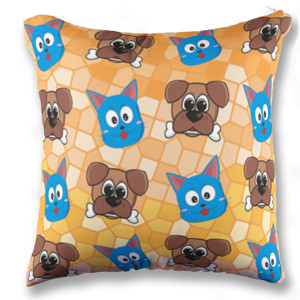 Bantal Kucing Anjing Lucu