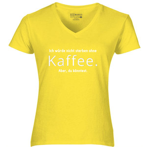 Kaos Kaos Coffee Addict bahasa jerman