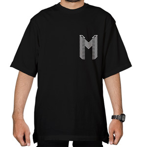 Kaos Oversize Logo huruf M gamer