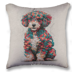 Bantal Vibrant Poodle