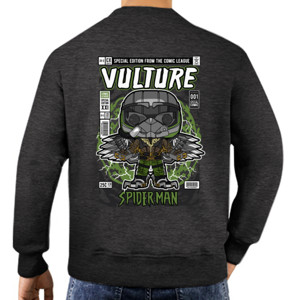 Jaket Sweater Marvel - Vulture - Spider-man (Desain di Belakang)