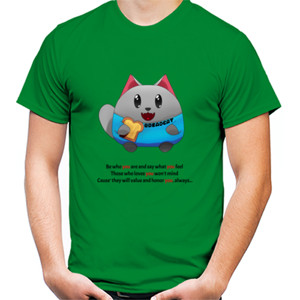 Kaos Bread Cat O Neck Shirt