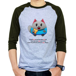Kaos Raglan Bread Cat Raglan