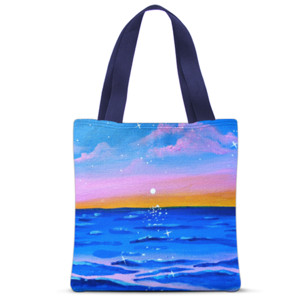 Tas Tote Fullprint Pink sunset